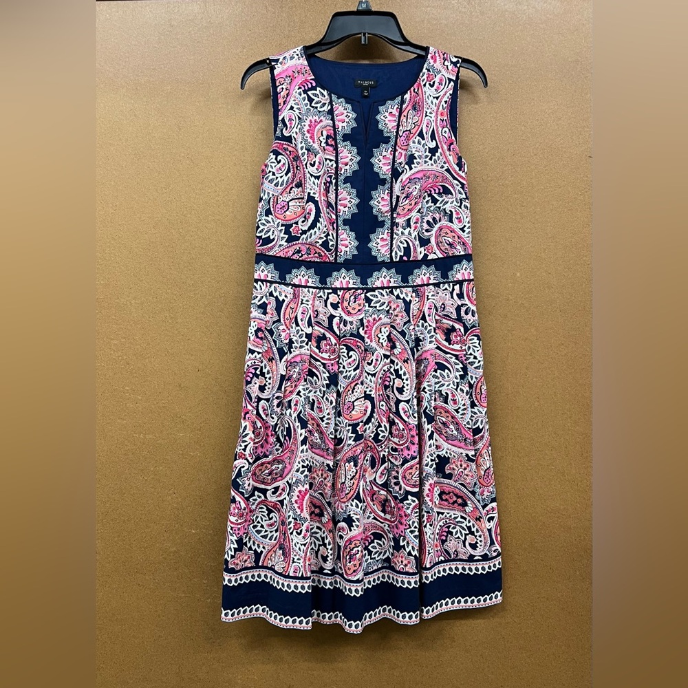 Talbots Paisley Print Sleeveless Dress